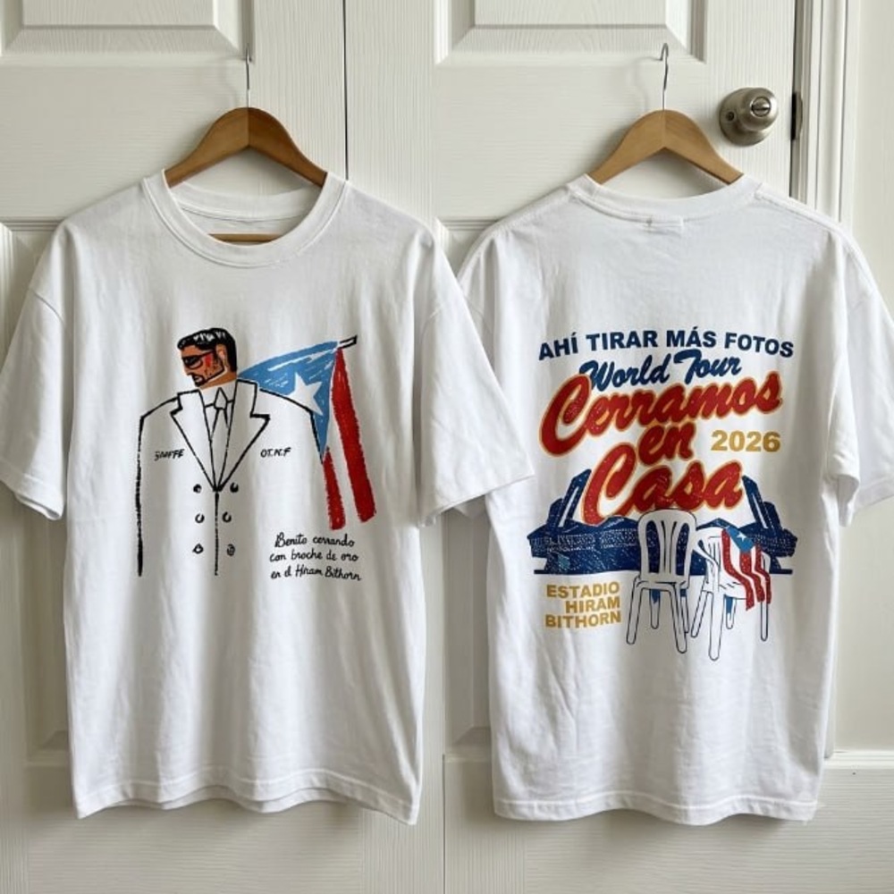 Bad Bunny's "Cerramos en Casa" Tshirt